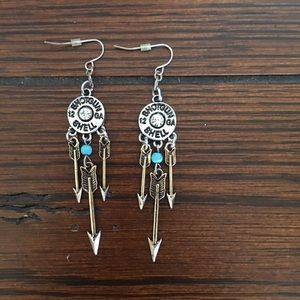 Homemade country girl earrings